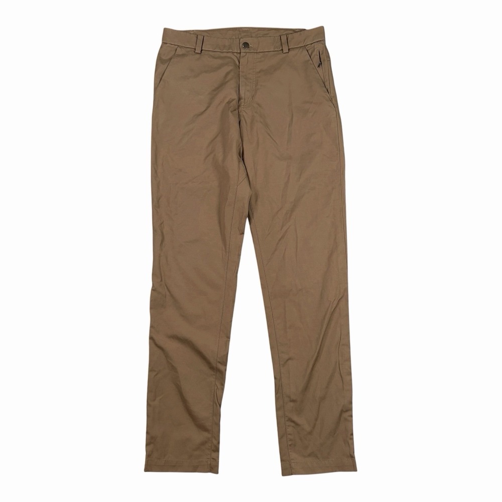 Lululemon Commission Pant Mens 32x33 Khaki Brown Performance Classic Fit Gym